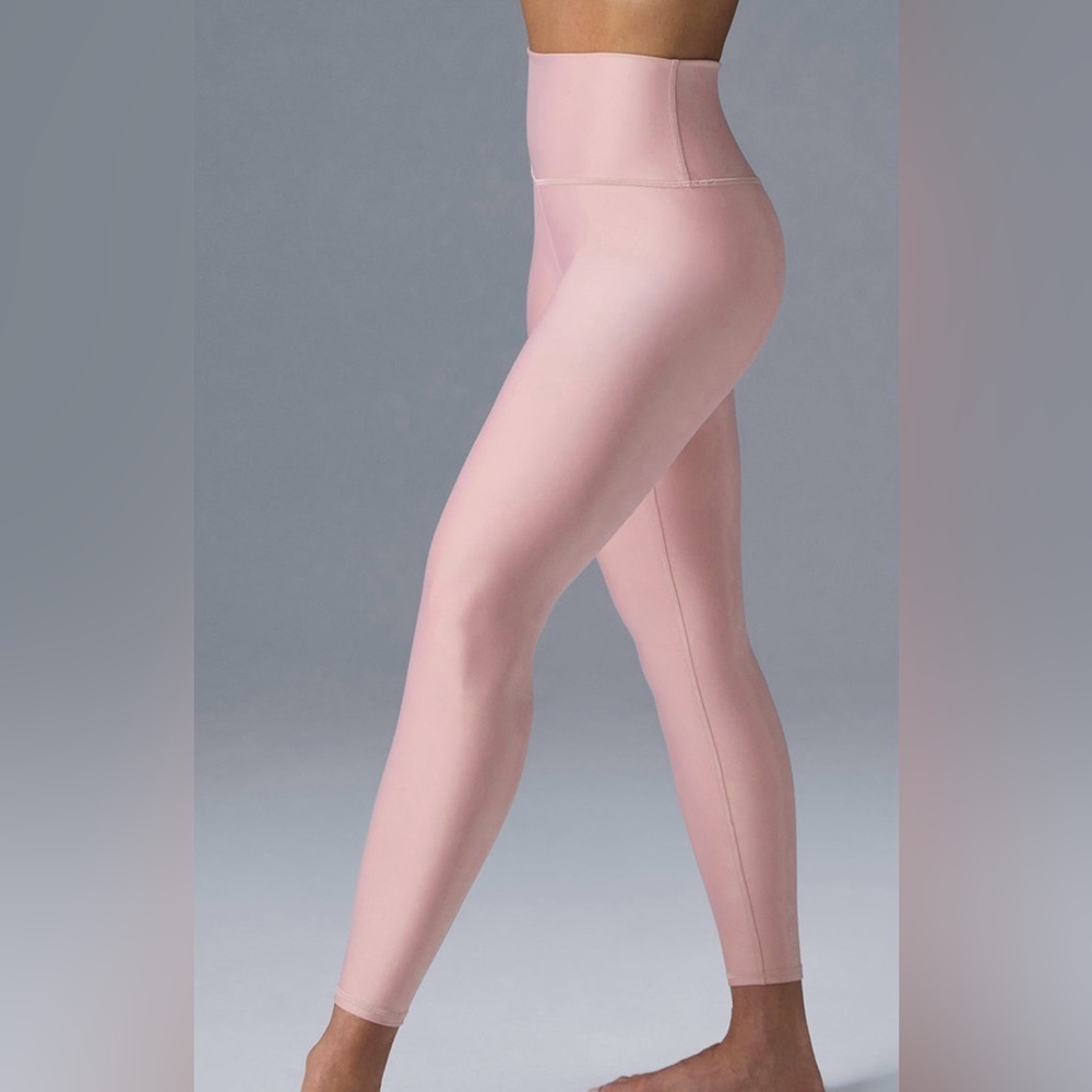 New Alo Yoga 7/8 High-Waist Airlift Legging - Limited Ballet Pink L